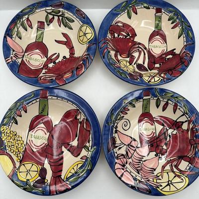 Set of 4 Seafood Buffet Gumbo Bowls