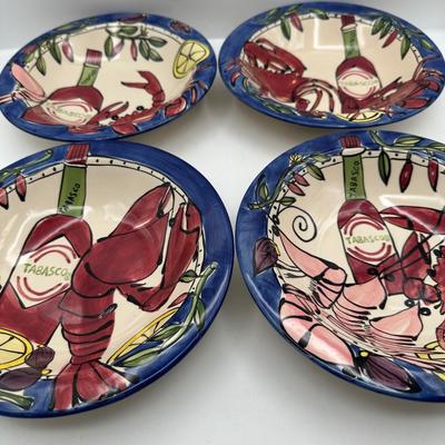 Set of 4 Seafood Buffet Gumbo Bowls