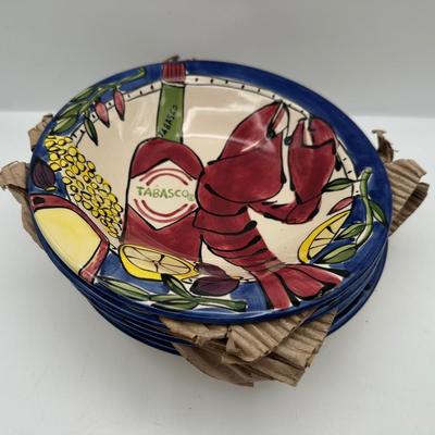 Set of 4 Seafood Buffet Gumbo Bowls