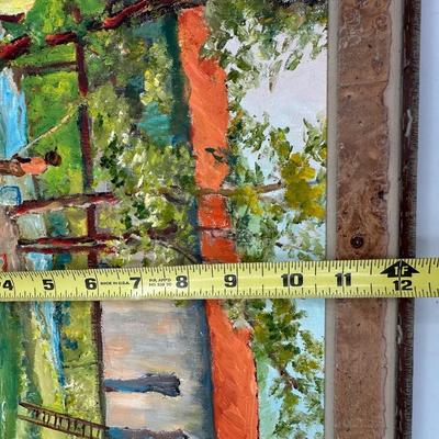 Framed Original Oil Painting by Juanita Overbey Courtney