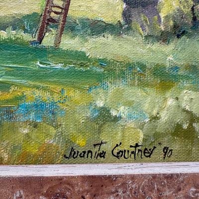 Framed Original Oil Painting by Juanita Overbey Courtney