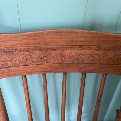 2 vintage wood chairs