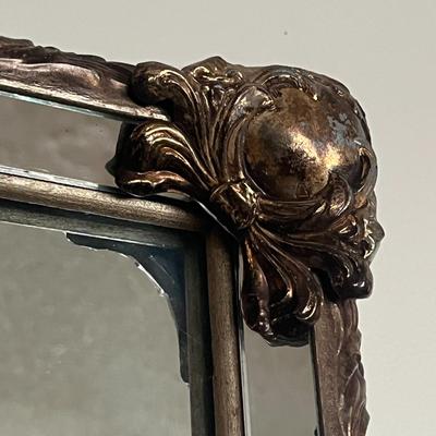 Wall Mirror with Ornate Gold Frame