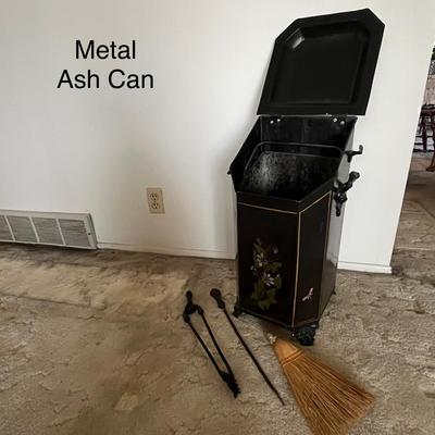 Vintage Metal Ash Can