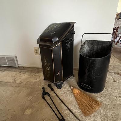 Vintage Metal Ash Can