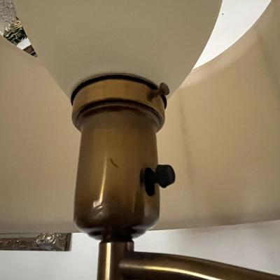 Brass Swing Arm Floor Lamp
