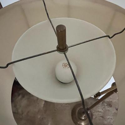 Brass Swing Arm Floor Lamp