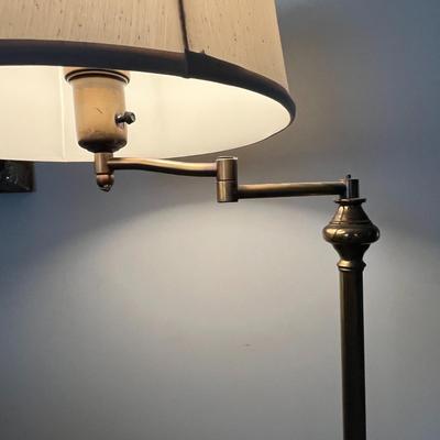 Brass Swing Arm Floor Lamp