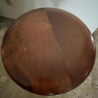 Vintage Wood Clawfoot Piano Stool