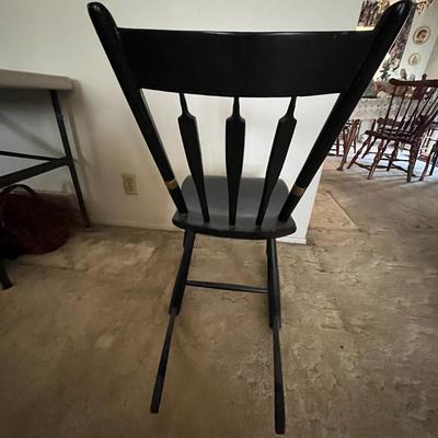 Vintage Black Wood Rocking Chair ‘A’
