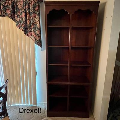 Drexel Carlton Cherry Traditional Wood Display Bookcase