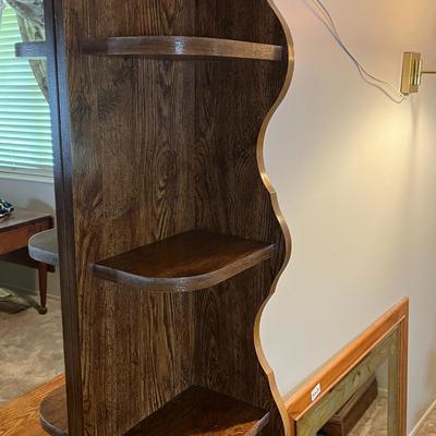 Wood Dresser with Mirror Hutch