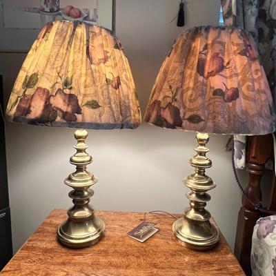 Pair of Stiffel Brass Table Lamps