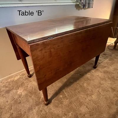 Vintage Drop-Leaf Dining Table