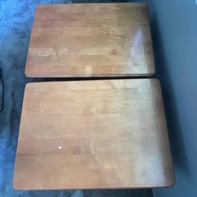 Pair of Solid Wood End Tables