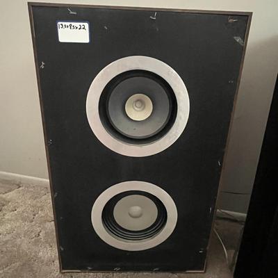 Panasonic ‘Thrusters’ Stereo Speakers Woodgrain Cabinets