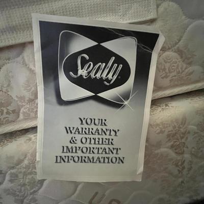 QueenHeadboard & Sealy Mattress Set With Frame