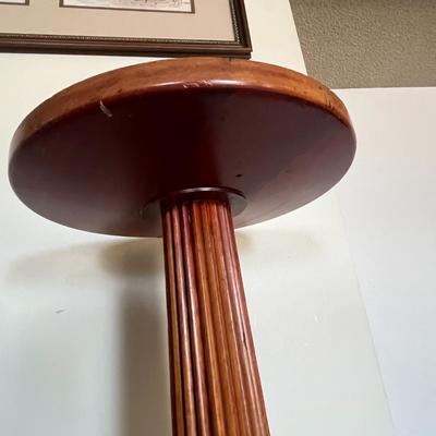 Wood Plant Stand Table