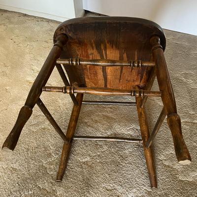 Primitive Farmhouse Plank Seat Chairs