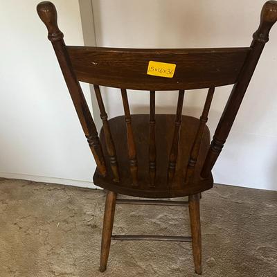 Primitive Farmhouse Plank Seat Chairs