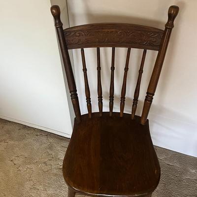 Primitive Farmhouse Plank Seat Chairs
