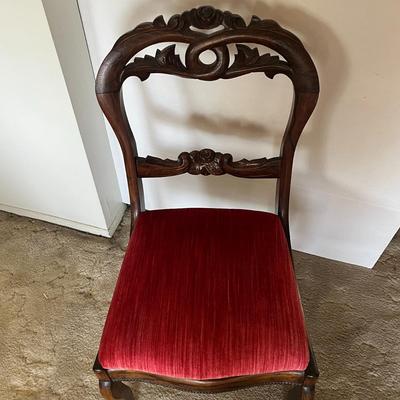 Victorian Walnut Balloon Back Chairs