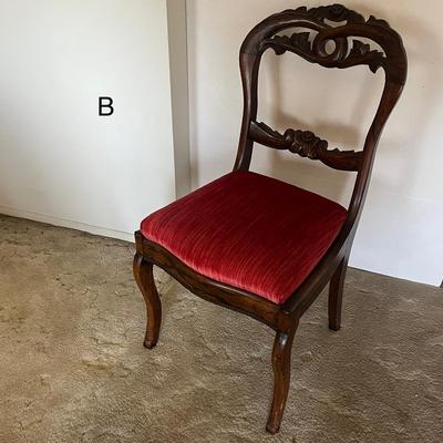 Victorian Walnut Balloon Back Chairs