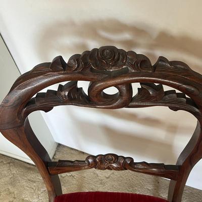 Victorian Walnut Balloon Back Chairs