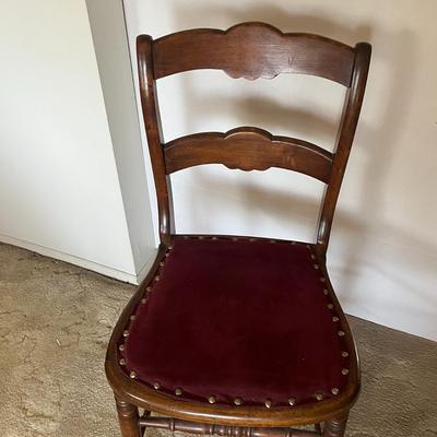 Hand-Carved Needlepoint Seat Accent Chair
