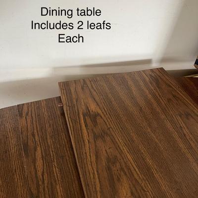 Wooden Dining table with 2 Leafs