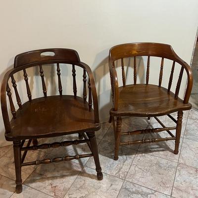 19th Century Oak Captain Chair