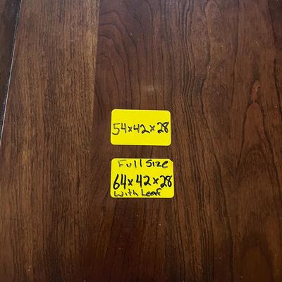 Pennsylvania House Dining Table with 2 leafs Can be 54, 64, or 74 inches long!