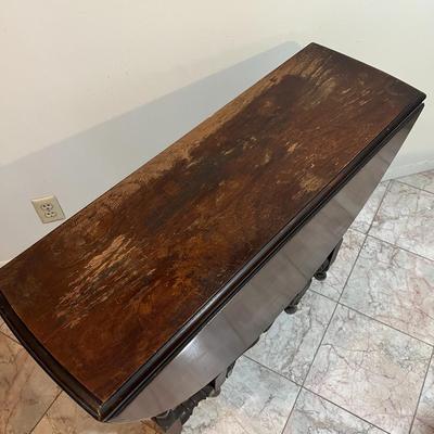 Oval Drop Leaf Dining Table