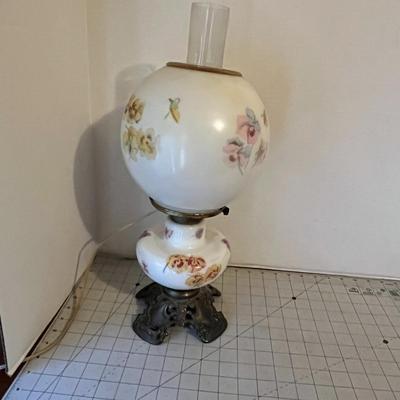 Electrified Floral Oil Lamp