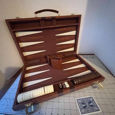 Vintage Skor-mor Backgammon Set