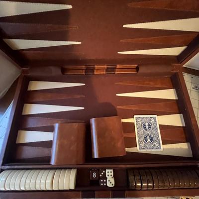 Vintage Skor-mor Backgammon Set