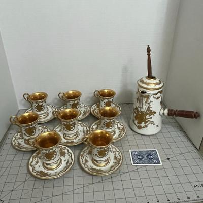 Beautiful Hot Chocolate set ‘Chocolatière 19ème Siècle’