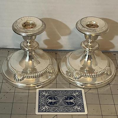 Candle sticks and small serving dish