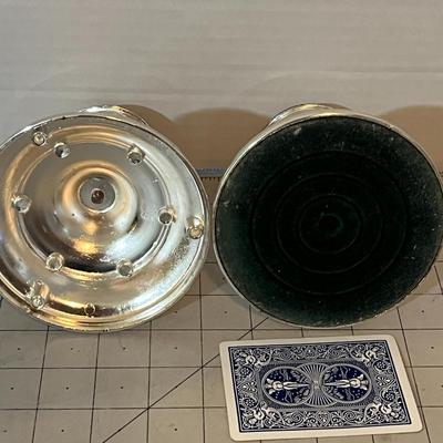 Candle sticks and small serving dish