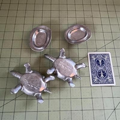 Metal Ocean Turtle Bowl