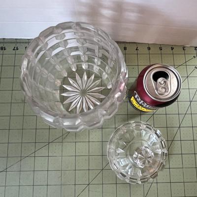 Vintage Crystal Tea Canister
