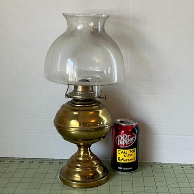 Vintage Brass Oil Lamp with Wick