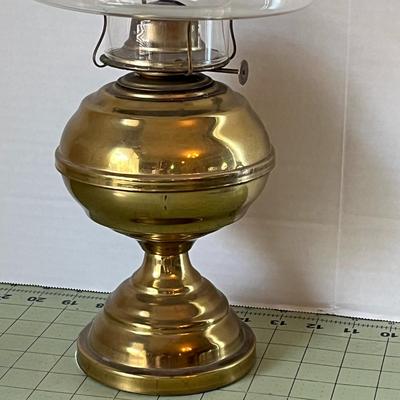Vintage Brass Oil Lamp with Wick