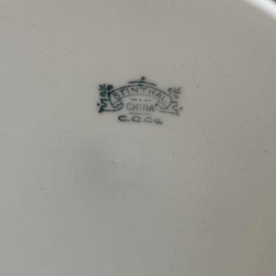 Vintage Stinthal Blue Cross Plate & Cup Set