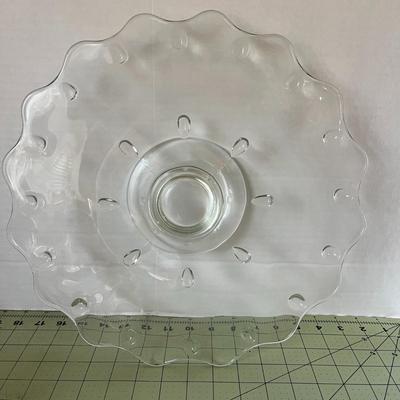 Clear Glass Cake Platter