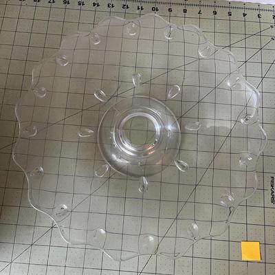 Clear Glass Cake Platter