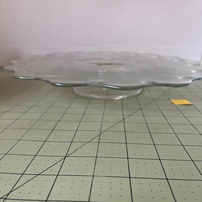 Clear Glass Cake Platter
