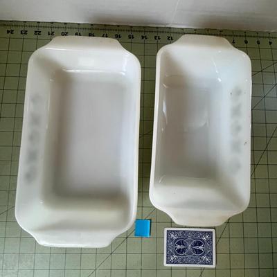 Vintage Anchor Hocking Floral Casserole Dish Set