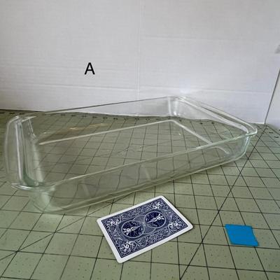 Large Vintage Clear PYREX Glass Baking Dish – 3 Quart
