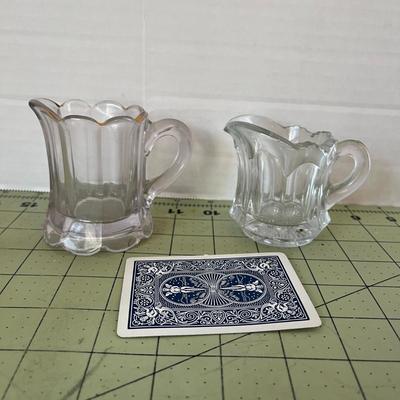 Vintage Pressed Glass Serving Set